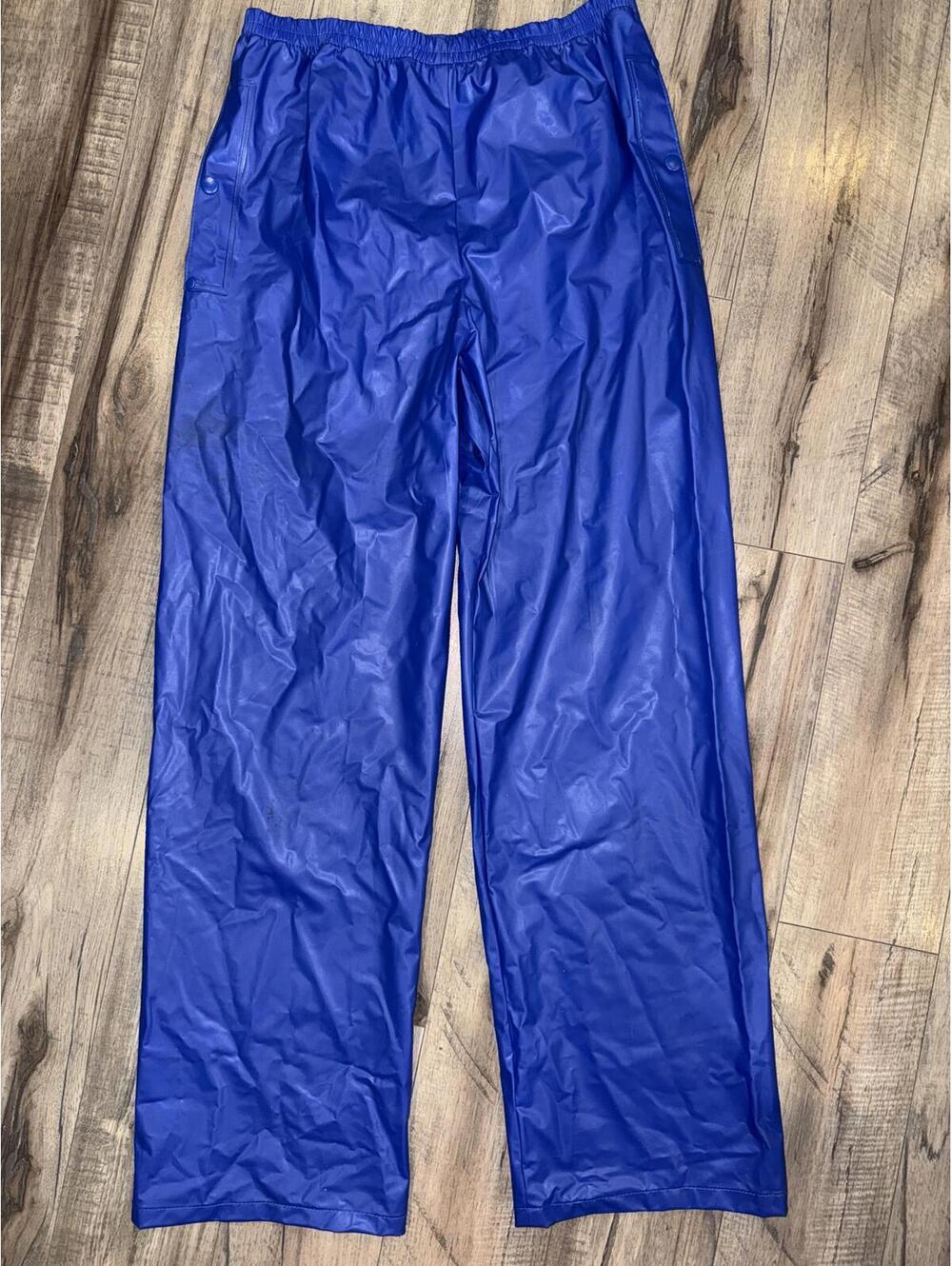 Columbia Rain Pants Youth XL Blue Waterproof Fishing Gorpcore Hiking Nature